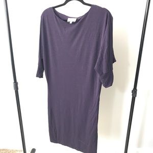 Purple Jovovich Hawk Dress with Batman Wings